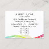 Naaigoedvormer Visitekaartje Contactkaartje (Achterkant)