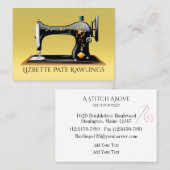 Naaigoedvormer Visitekaartje Contactkaartje (Voorkant / Achterkant)