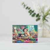 Naaigoedvormer Visitekaartje Contactkaartje (Staand voorkant)