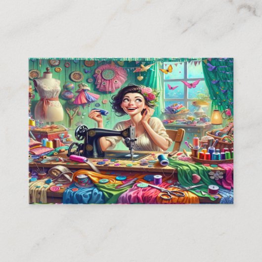 Naaigoedvormer Visitekaartje Contactkaartje (Voorkant)