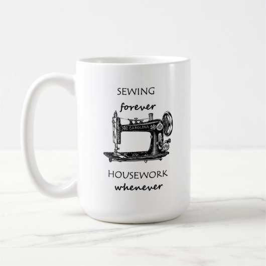 Naaigoedwerk bij de Mok van koffie (Links)