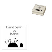 Naaigoedwerk en schroefrubberstempel rubberstempel (Gestempeld)