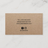 Naaigoedwijziging Zeemacht Tailor Rustic Kraft Visitekaartje (Achterkant)