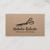 Naaigoedwijziging Zeemacht Tailor Rustic Kraft Visitekaartje (Voorkant)