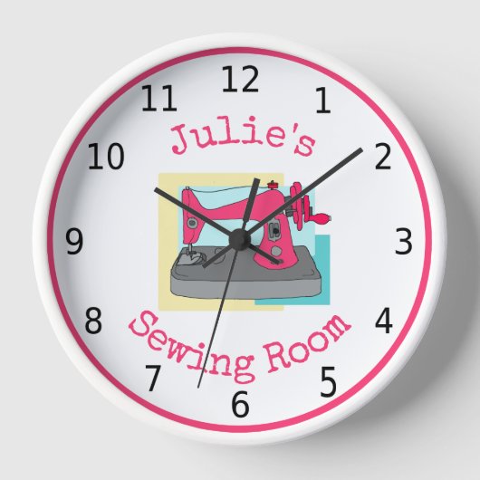 Naaigoel, roze machine, gepersonaliseerd (Voorkant)