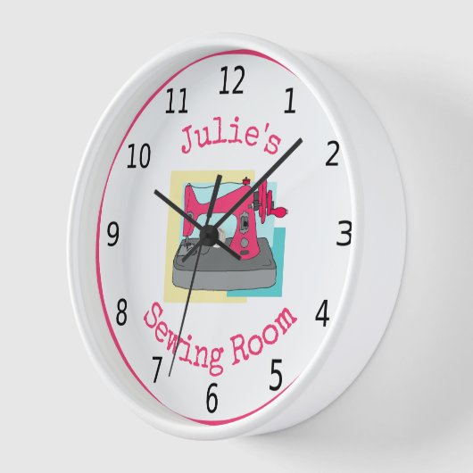 Naaigoel, roze  machine, gepersonaliseerd (Hoek)