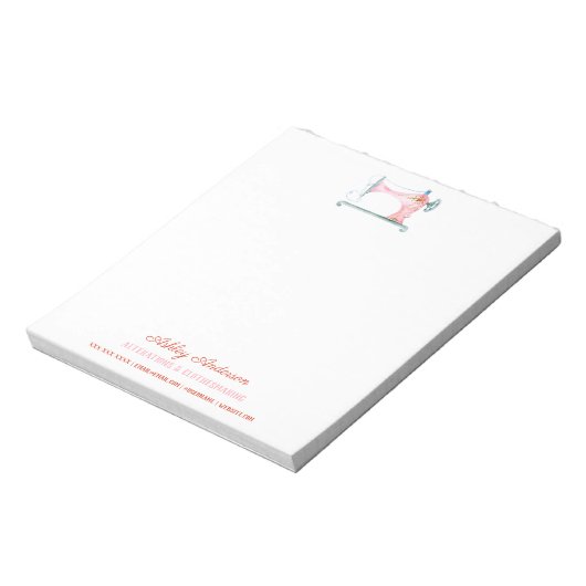 Naaigoermachine Waterverf notities Notitieblok (Linkerzijde)