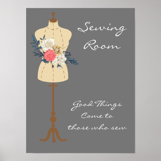 Naaigoestel naaigarief poster (Voorkant)