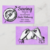 Naaigoleringen en -reparaties visitekaartje (Voorkant / Achterkant)