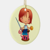 Naaigornament Keramisch Ornament (Rechts)