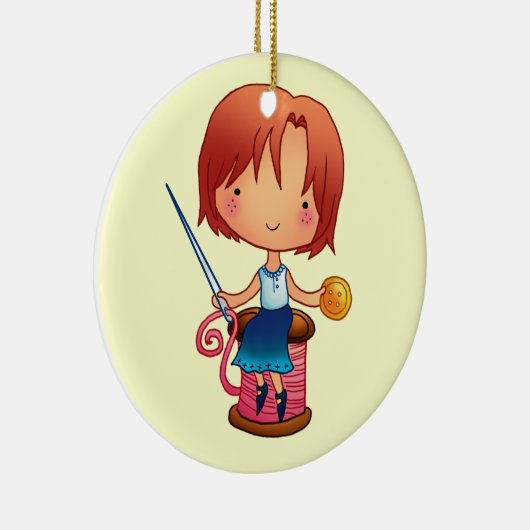 Naaigornament Keramisch Ornament (Rechts)