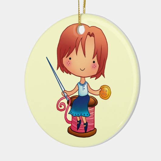 Naaigornament Keramisch Ornament (Links)