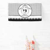 Naaigouwers zwart-wit spandoek (Insitu)