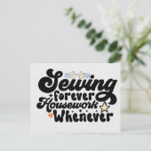 Naaigrens Briefkaart (Staand voorkant)