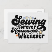 Naaigrens Briefkaart (Voorkant / Achterkant)