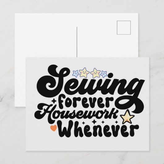 Naaigrens Briefkaart (Voorkant / Achterkant)