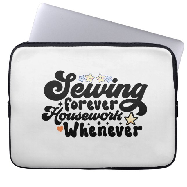 Naaigrens Laptop Sleeve (Voorkant)