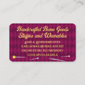 Naaigroeipennaalden naaddruk visitekaartje (Achterkant)