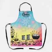 Naaigronden naadloze shows schort (Voorkant)