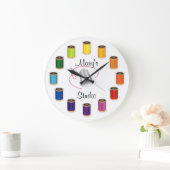 Naaigronden, naalden en draden grote klok (Huis)