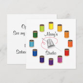 Naaigronden, naalden en draden kaart (Voorkant / Achterkant)