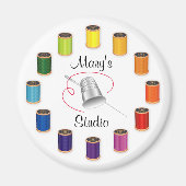 Naaigronden, naalden en draden magneet (Voorkant)