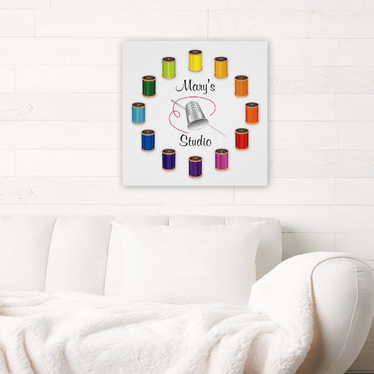 Naaigronden, naalden en draden poster