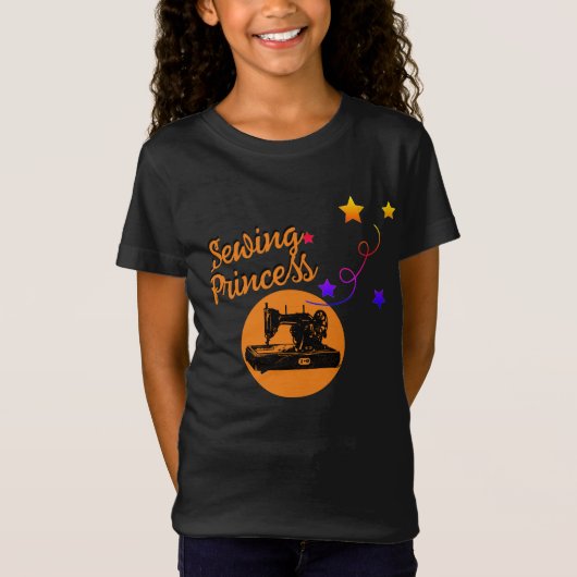 Naaigruinprinses T-Shirt naaigmachine (Voorkant)