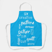 Naaigwoorden Blauw Schort (Voorkant)
