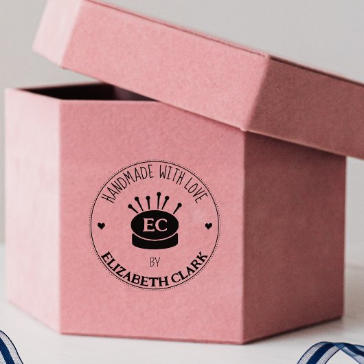 naaihandgemaakt met liefde, rubberstempel