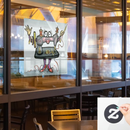 Naaijt Kleefmiddel voor Raam Raamsticker (Restaurant Raam)