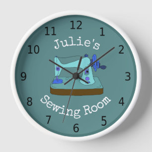 Naaikamer, , jouw naam, op schemerig blauw