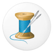 Naaikamer keramische knop - SRF (Voorkant)