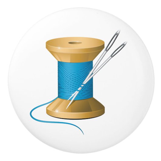 Naaikamer keramische knop - SRF (Voorkant)