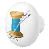 Naaikamer keramische knop - SRF (Rechts)