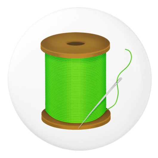 Naaikamer keramische knop - SRF (Voorkant)