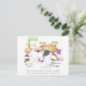 Naaikamer Lion Inspirerend Post Kaart (Staand voorkant)