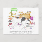 Naaikamer Lion Inspirerend Post Kaart (Voorkant)