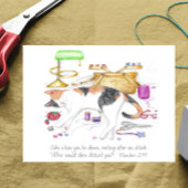 Naaikamer Lion Inspirerend Post Kaart