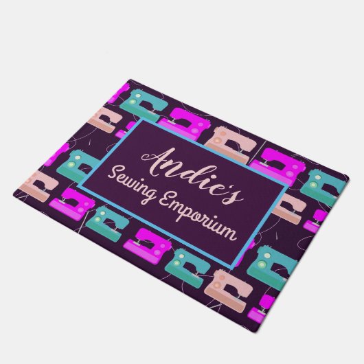 Naaikamer Quilter Kleurrijke Huis Decor Deurmat (Schuin)