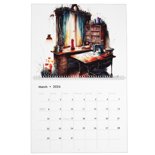 Naaikamerkalender Kalender (Mar 2026)