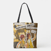 " naaikunst" Selfie-Canvas tas (Achterkant)