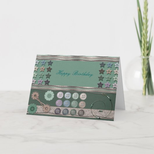naailiefhebber groen kaart (Voorkant)