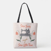 Naailiefhebber-naai druk, naai weinig tijd tote bag (Achterkant)