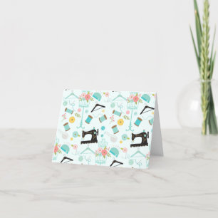 Naailiefhebbers  dank u briefpapier bedankkaart