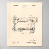 Naaimachine 1946 oude pooier poster (Voorkant)