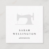 naaimachine | Aanpassingen zeemacht Vierkante Visitekaartje (Voorkant)