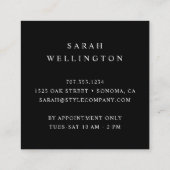 naaimachine | Aanpassingen zeemacht Vierkante Visitekaartje (Achterkant)