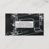  naaimachine | Achtergrond verbinding Visitekaartje (Achterkant)