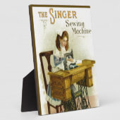  naaimachine AD w/ Meisje Fotoplaat